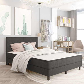 Vidaxl boxspringframe stof grijs 160x200 cm