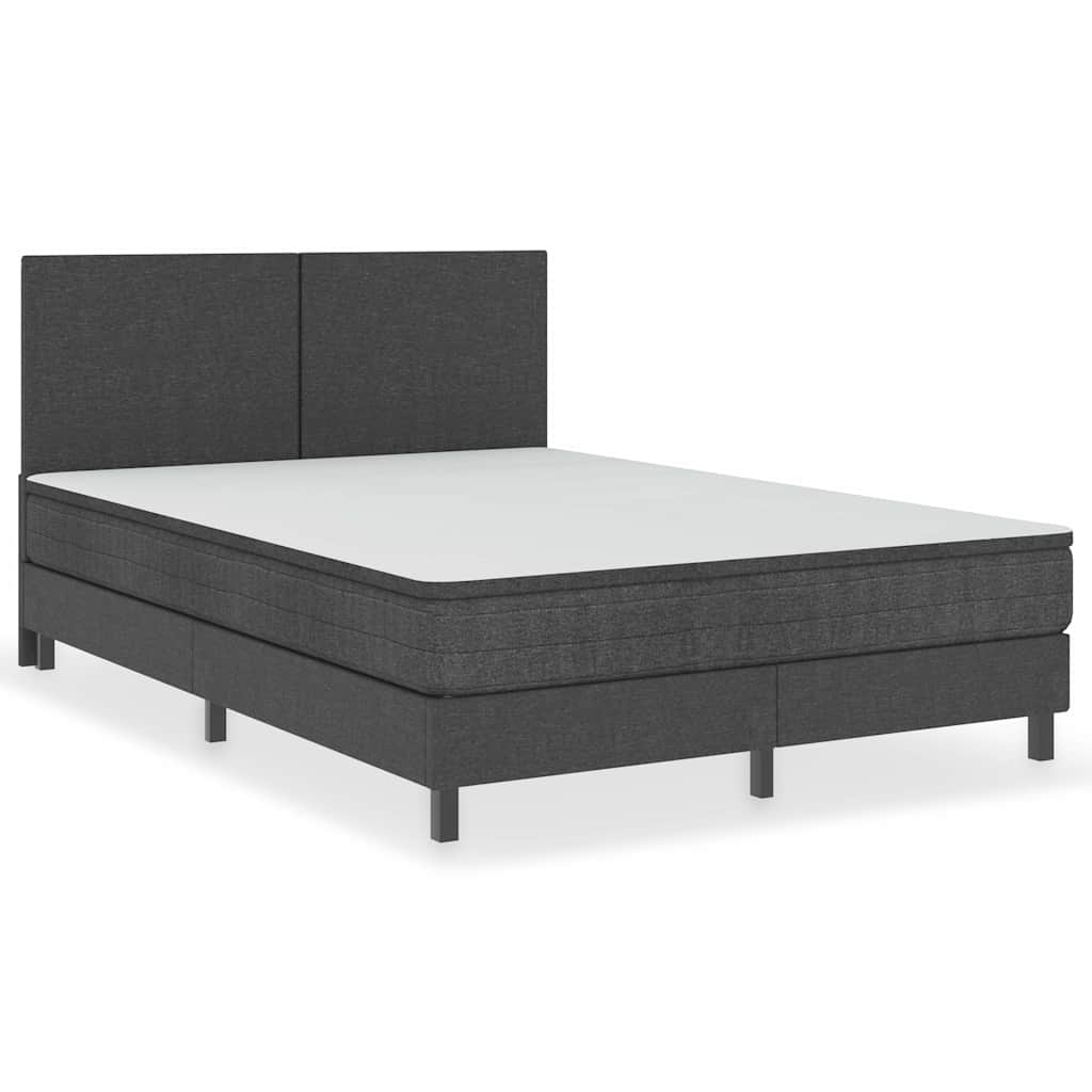 Vidaxl hoofdbord 160x200 cm stof donkergrijs