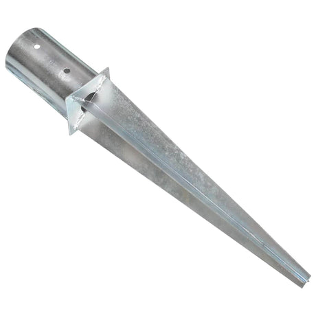 Vidaxx Erdnägel 2 Stk. 8x61 cm verzinkter Stahl silberfarben
