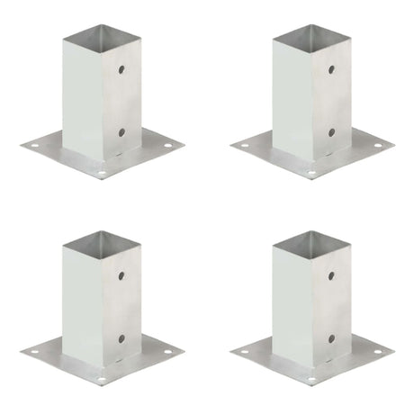 Vidaxl Paalanchers 4 ST 71 mm verzinktes Metall