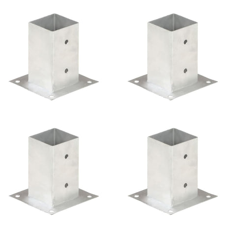 Vidaxl Paalanchers 4 ST 81 mm verzinktes Metall