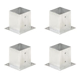 Vidaxl Paalanchers 4 ST 121 mm verzinktes Metall