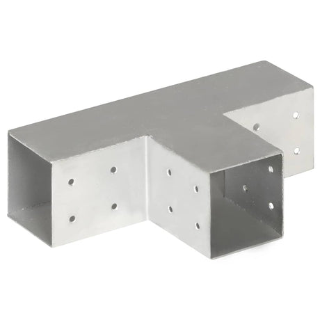 Vidaxl Pfostenanschluss T-Form 81x81 mm verzinktes Metall