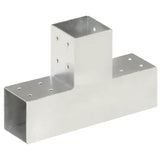 Vidaxl Pfostenverbindungen 4 Stück T-Form 81x81 mm verzinktes Metall