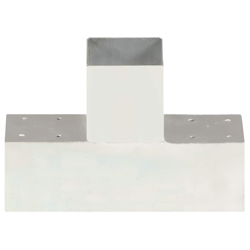 Vidaxl-Pfahlverbindung T-Form 91x91 mm verzinktes Metall