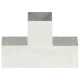 Vidaxl-Pfahlverbindung T-Form 91x91 mm verzinktes Metall