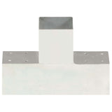 Vidaxl-Pfahlverbindungen 4 ST T-Form 91x91 mm verzinktes Metall