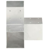 Vidaxl-Pfahlverbindungen 4 PC Y-Form 91x91 mm verzinktes Metall
