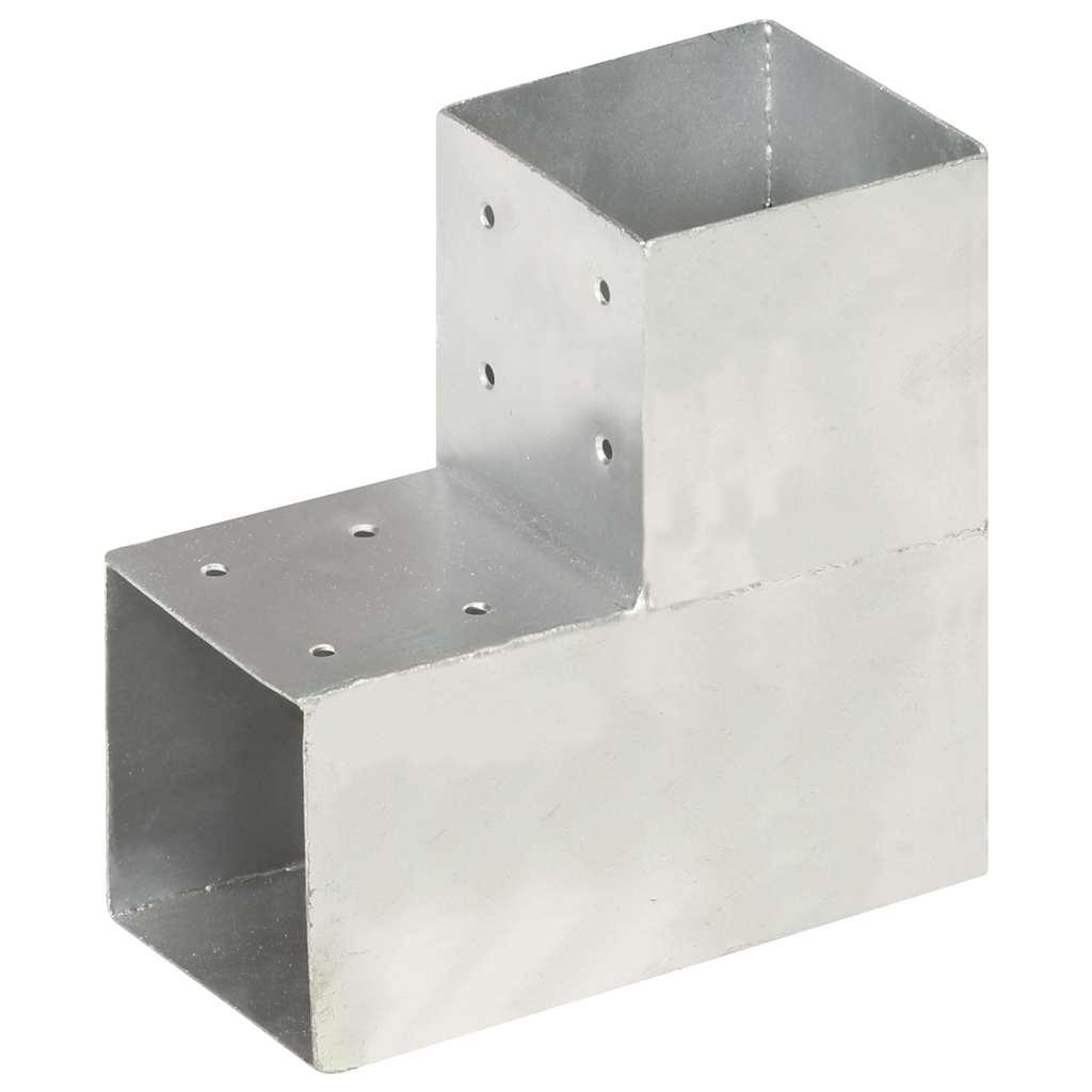 Vidaxl Pfostenanschluss L-Form 101x101 mm verzinktes Metall