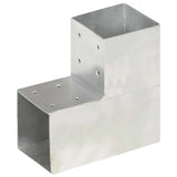 VidaXL Pfostenanschluss L-Form 101x101 mm verzinktes Metall