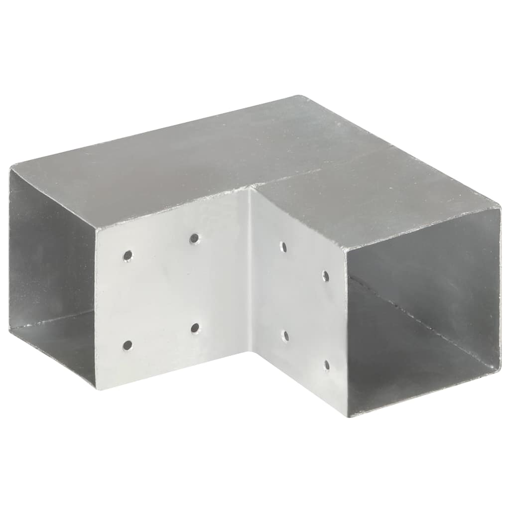VidaXL Pfostenanschluss L-Form 101x101 mm verzinktes Metall