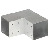 VidaXL Pfostenanschluss L-Form 101x101 mm verzinktes Metall