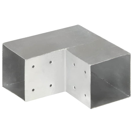 Vidaxl Pfostenverbindungen 4 Stück L-Form 101x101 mm verzinktes Metall