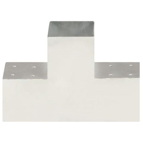 Vidaxl Pfostenanschluss T-Form 101x101 mm verzinktes Metall