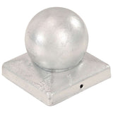Vidaxl paalkappen 6 st bol 101x101 mm gegalvaniseerd metaal