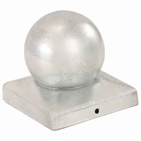 Vidaxl paalkappen 6 st bol 101x101 mm gegalvaniseerd metaal