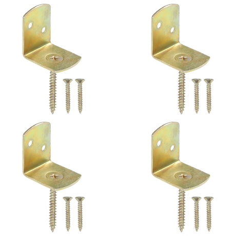 Vidaxl HEK Panel-Klammern 4 PCs L-Form-verzinktes Metall