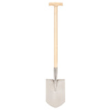 Vidaxl Puntspade T-Griff Edelstahl und Ascheholz