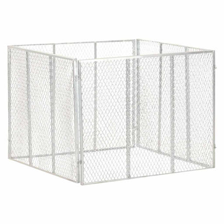 VIDAXL -Kompost -Bin 100x100x77 cm verzinkter Stahl