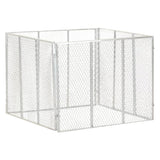 VIDAXL -Kompost -Bin 100x100x77 cm verzinkter Stahl