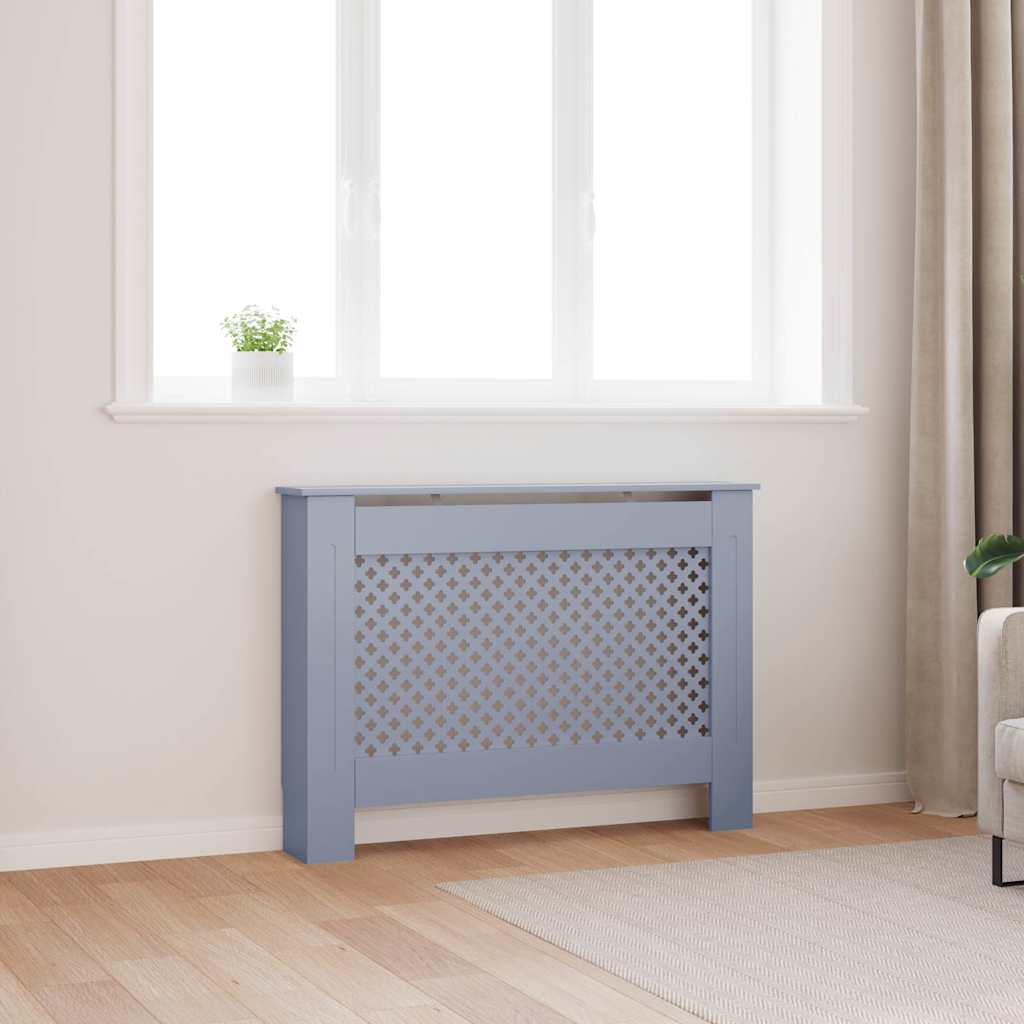 VIDAXL -Radiatorkonstruktion 112x19x81.5 cm MDF -Anthrazit