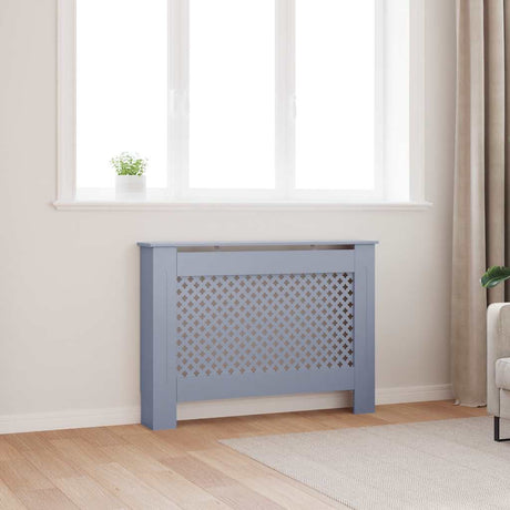 VIDAXL -Radiatorkonstruktion 112x19x81.5 cm MDF -Anthrazit