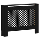 VIDAXL -Radiatorkonstruktion 112x19x81.5 cm MDF Schwarz