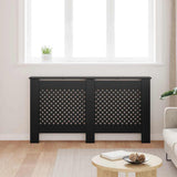 VIDAXL -Radiatorkonstruktion 152x19x81.5 cm MDF Schwarz