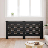 VIDAXL -Radiatorkonstruktion 172x19x81.5 cm MDF Schwarz