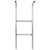 VIDAXL -Trampolinleiter mit 2 Sport 72 cm Stahl Silber gefärbt (geeignet für 65 cm Höhe)