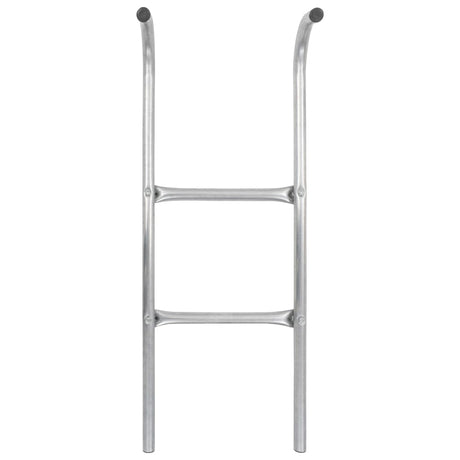VIDAXL -Trampolinleiter mit 2 Sport 72 cm Stahl Silber gefärbt (geeignet für 65 cm Höhe)