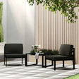 Vidaxl middenbank sectioneel met kussens aluminium antracietkleurig