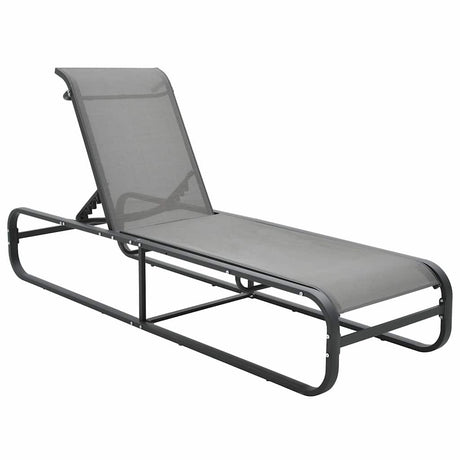 Vidaxl ligbed aluminium en textileen