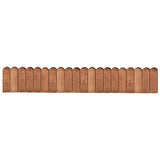 Vidaxl Gazonrand 120 cm imprägniertes Kiefernholzbraun