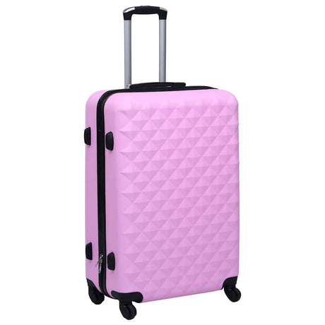 Vidaxl 3-teiliges hartes Gepäckset Abs Pink