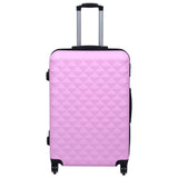 Vidaxl 2-teiliges hartes Gepäckset Abs Pink
