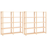VIDAXL-Speicher 5-Schicht 2-PCs 170x38x170 cm Kiefernholz 500 kg