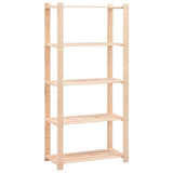 Vidaxx Lagerregale 5-lagig 2 Stk. 80x38x170 cm Kiefernholz 250 kg