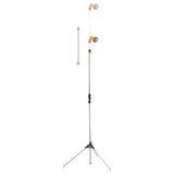 Vidaxl Outdoor -Dusche mit einem Stativ 221 cm Aluminium