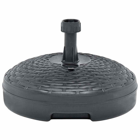 Vidaxl Parasol Fuß gefülltes Sandwasser 20 l Plastik -Rattan -Anthrazit