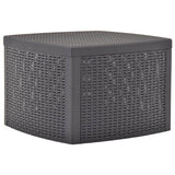 Vidaxl bijzettafel 54x54x36,5 cm kunststof mokka