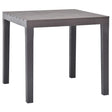 Vidaxl tuintafel 78x78x72 cm kunststof mokka