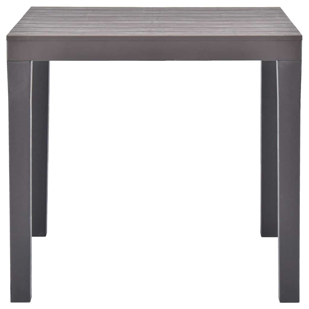Vidaxl tuintafel 78x78x72 cm kunststof mokka