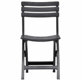 Vidaxl tuinstoelen inklapbaar 2 st kunststof antraciet