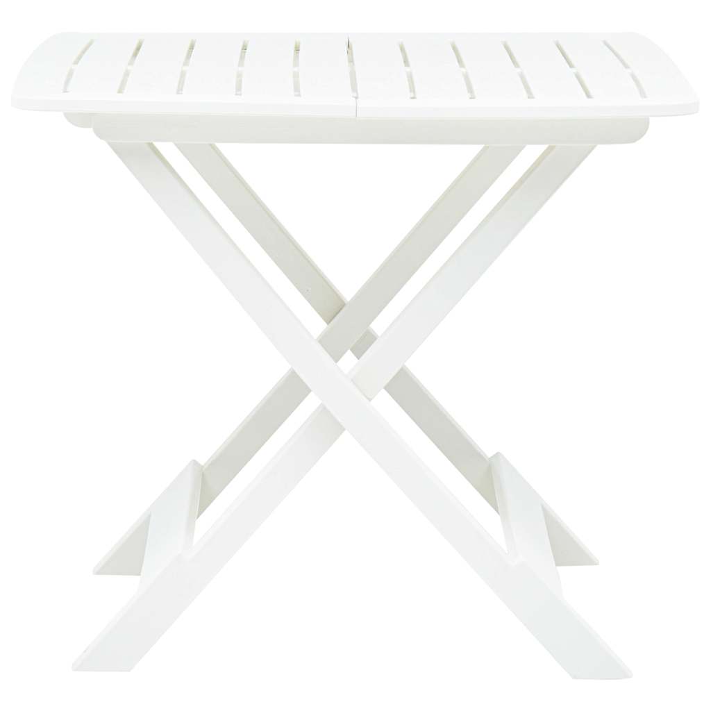 Vidaxl tuintafel inklapbaar 79x72x70 cm kunststof wit