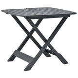 Vidaxl tuintafel inklapbaar 79x72x70 cm kunststof antraciet