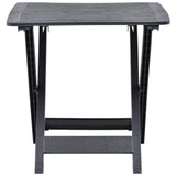 Vidaxl tuintafel inklapbaar 79x72x70 cm kunststof antraciet