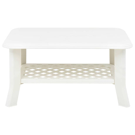 Vidaxl salontafel 90x60x46 cm kunststof wit