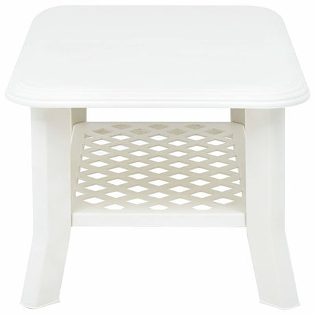 Vidaxl salontafel 90x60x46 cm kunststof wit