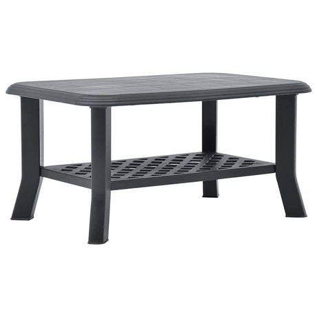 Vidaxl salontafel 90x60x46 cm kunststof antraciet